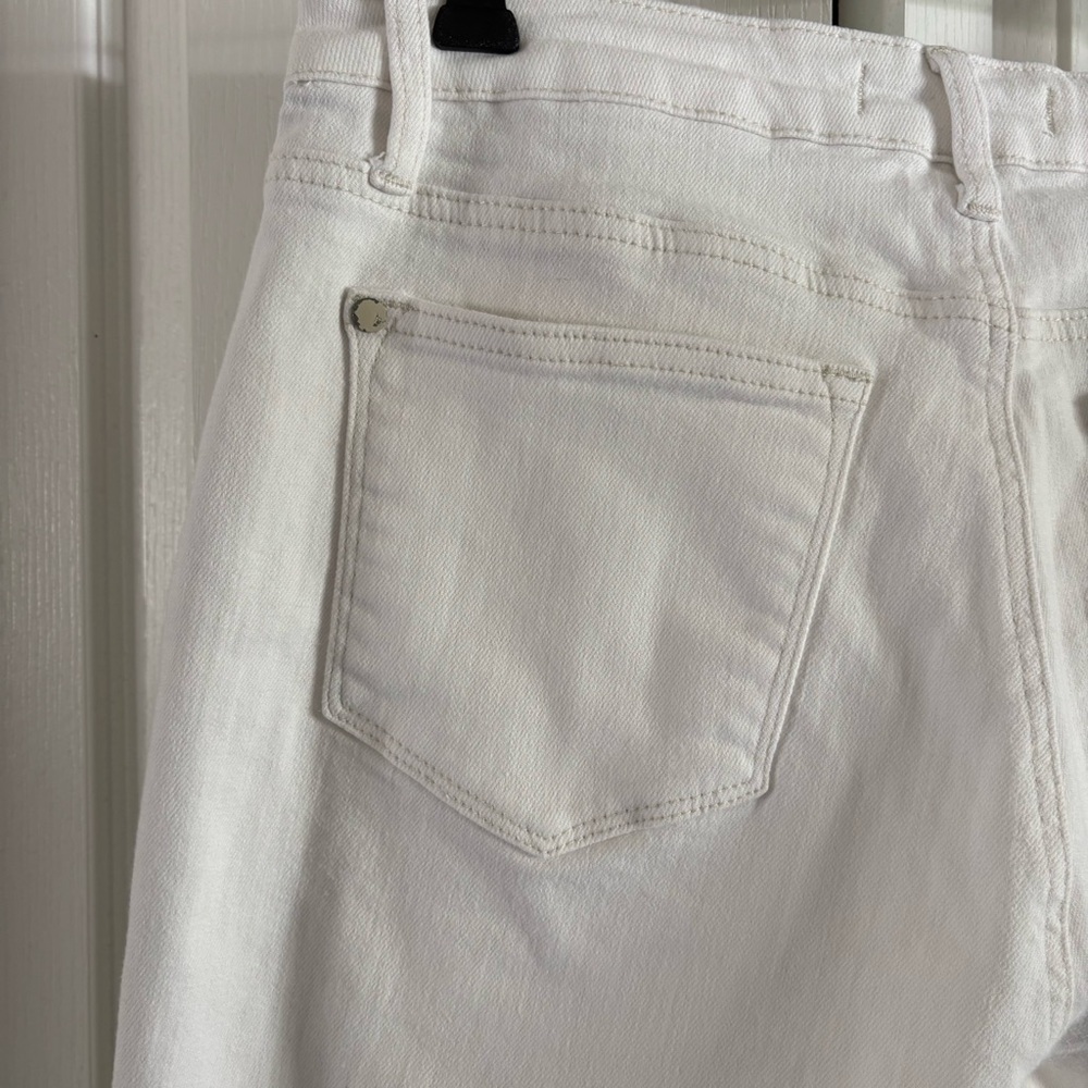 Judy Blue White Double Cuff Boyfriend Jeans Size 29, High Rise Comfort Stretch - Picture 12 of 16